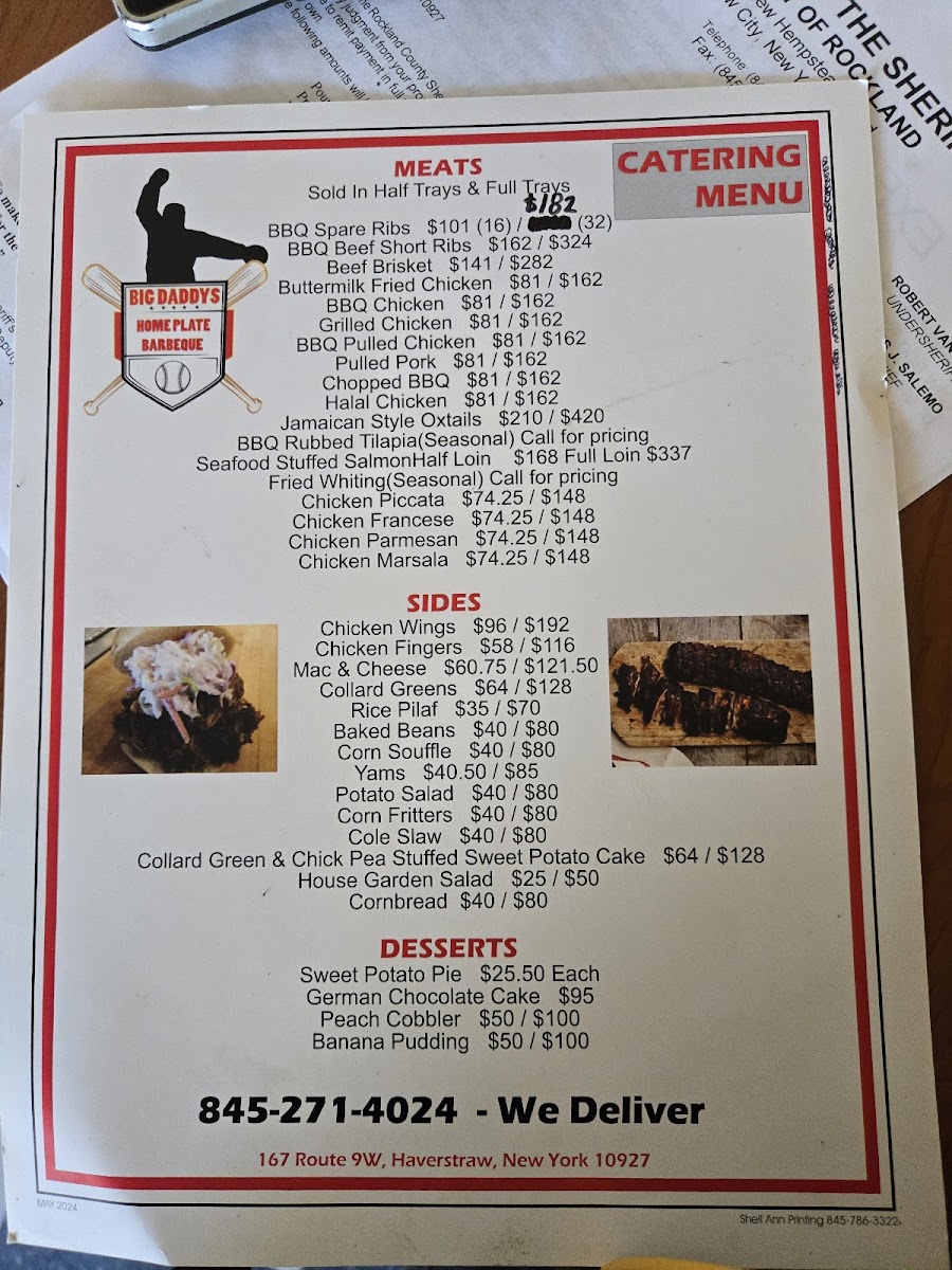 Menu Big Daddy's Home Plate Bbq-7